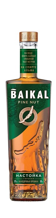Настойка горькая БАЙКАЛ на кедровых орешках 0,5 л 4822516