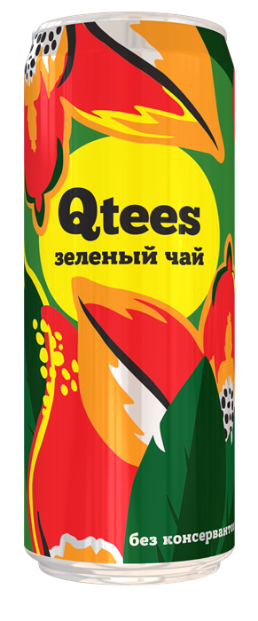 QTEES ЧАЙ ЗЕЛЕНЫЙ 0.33 (12) 1320168 - фото 632