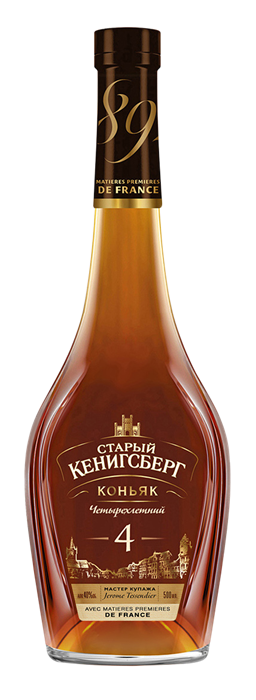 Коньяк Старый Кенигсберг 4 зв 0,5 TL*6 4821272