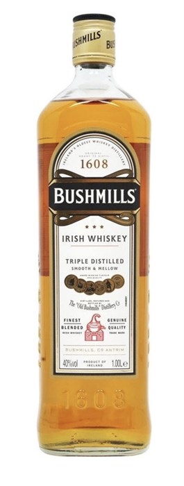 Виски ирландский купажированный "Бушмилс Ориджинал" 1,0 л 10617